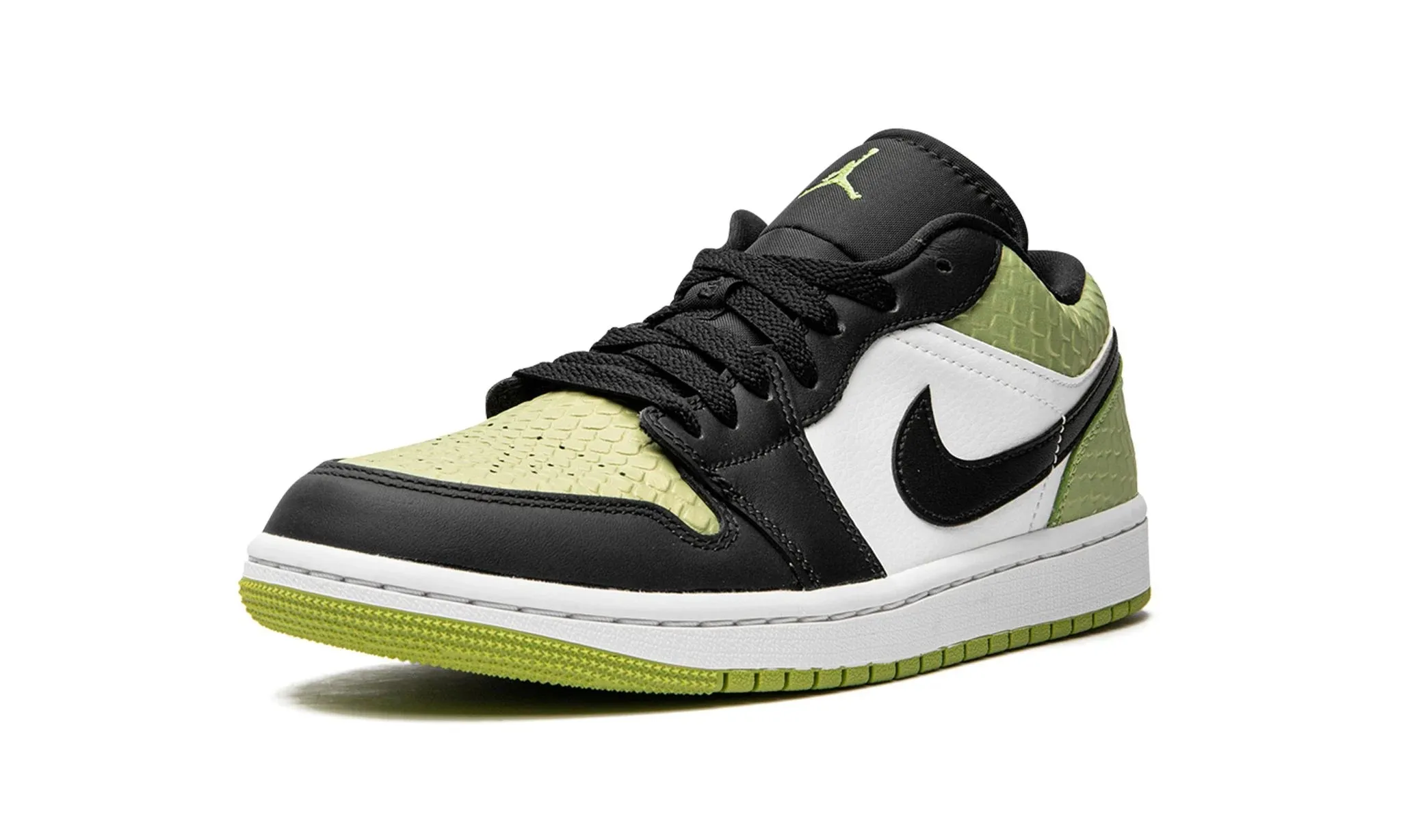 Modern Edge Wmns Air Jordan 1 Low Snakeskin Vivid Green