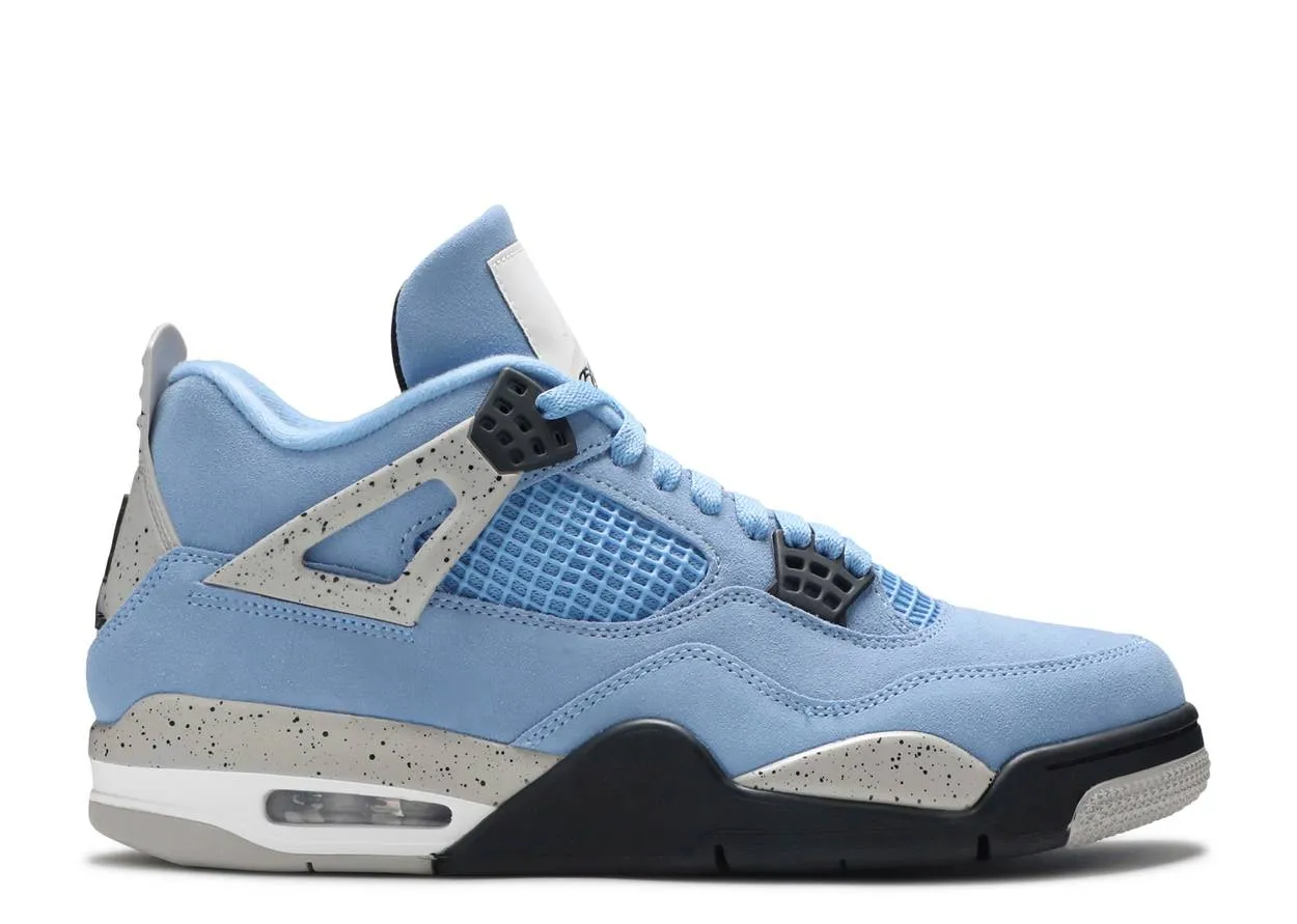 Air Jordan 4 Retro University Blue Urban Runner athletic style