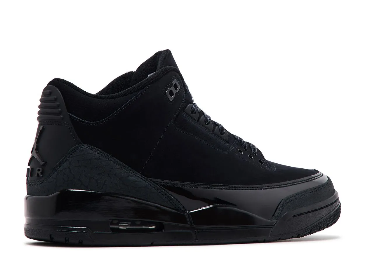 Cushion Feel Air Jordan 3 Retro Black Cat