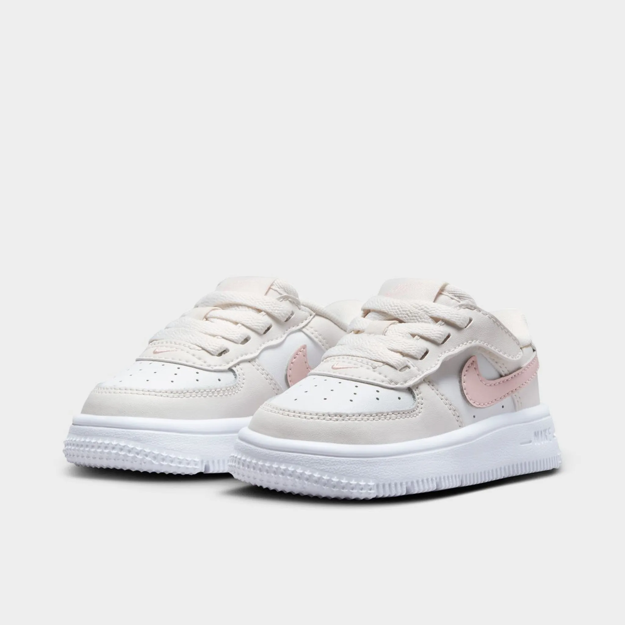 Nike Air Force 1 Low EasyOn TD Phantom / Echo Pink - Summit White Cushioned Footbed Movement Ease