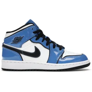 Jordan 1 Mid Signal Blue (GS) Work From Home