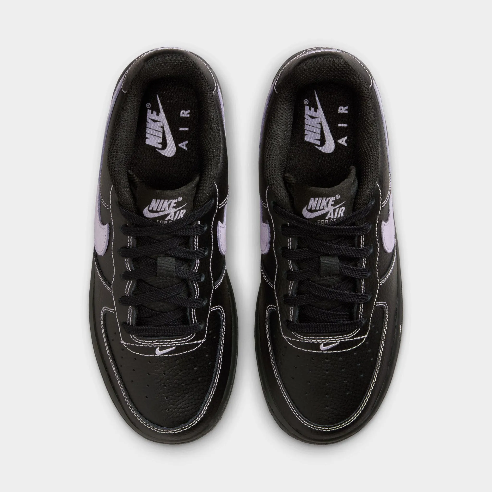 Date Stroll Slim Shape Nike Air Force 1 LV8 GS Black / Hydrangeas