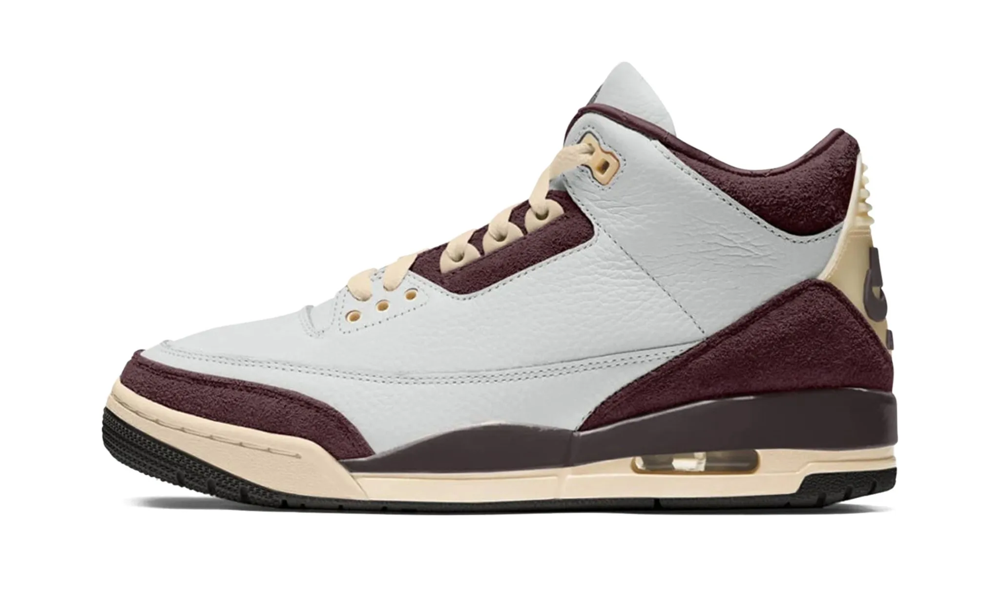 A Ma Maniere x Wmns Air Jordan 3 Retro 'Burgundy Crush' Smooth ride