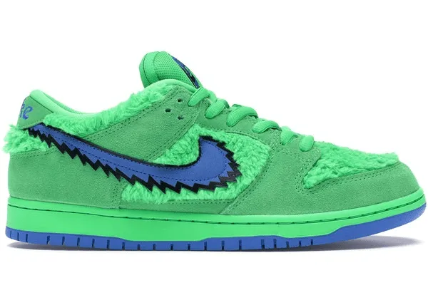 Nike SB Dunk Low Grateful Dead Bears Green Dry Touch Prairie Run