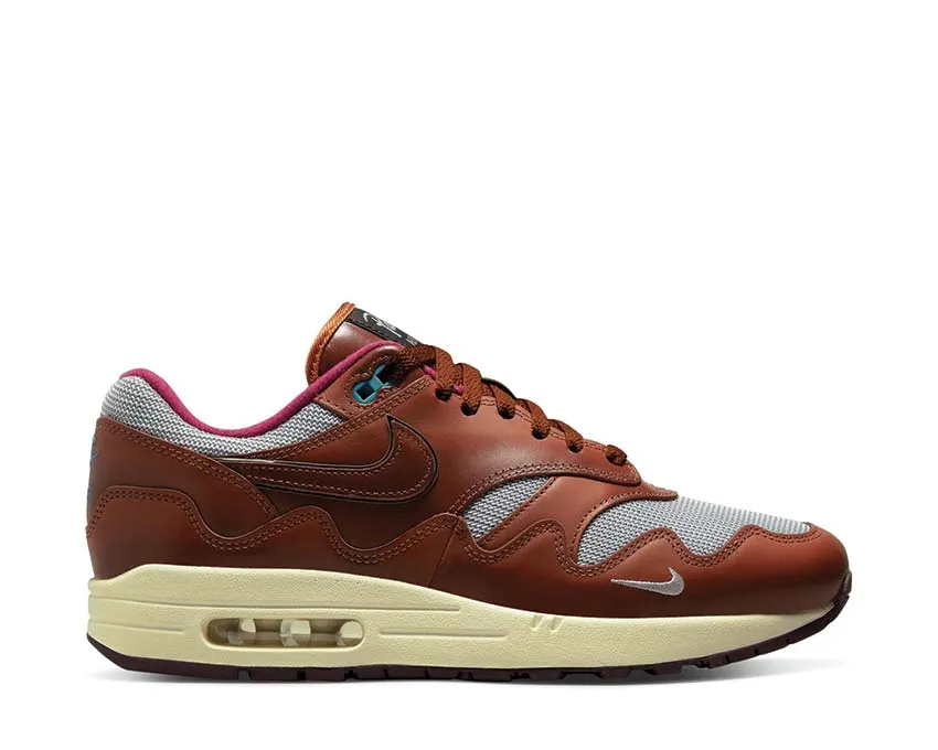 Anti Slip Feature Easy Packing Nike Air Max 1 x Patta "Dark Russet"