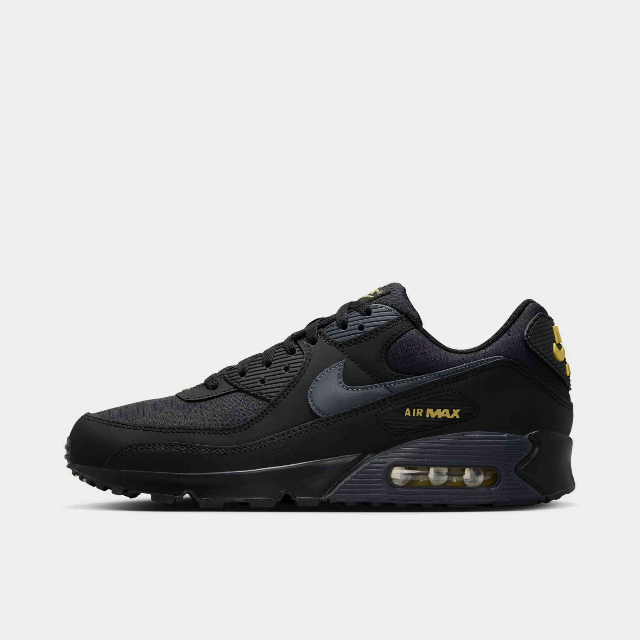 Nike Air Max 90 Black / Buff Gold - Anthracite Comfort Grip