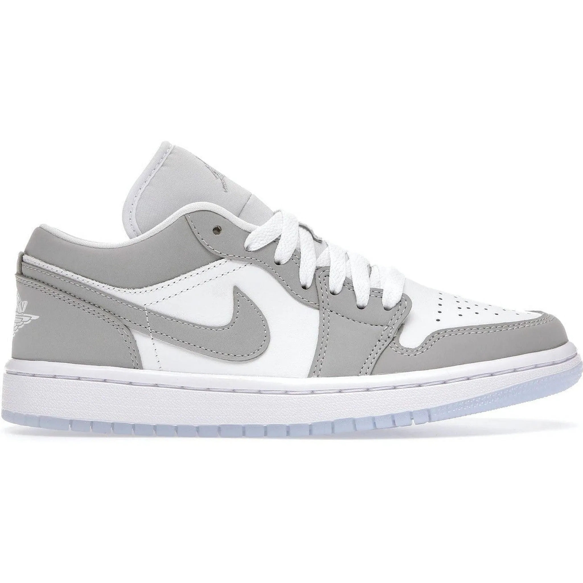 Jordan 1 Low Wolf Grey (Women's) synthetic leather