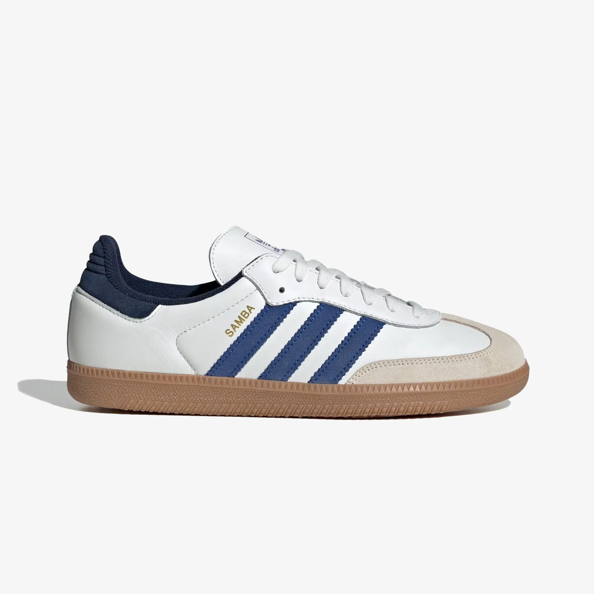 Soft Step ADIDAS ORIGINALS | SAMBA OG { CORE WHITE/ROYAL BLUE/NIGHT INDIGO