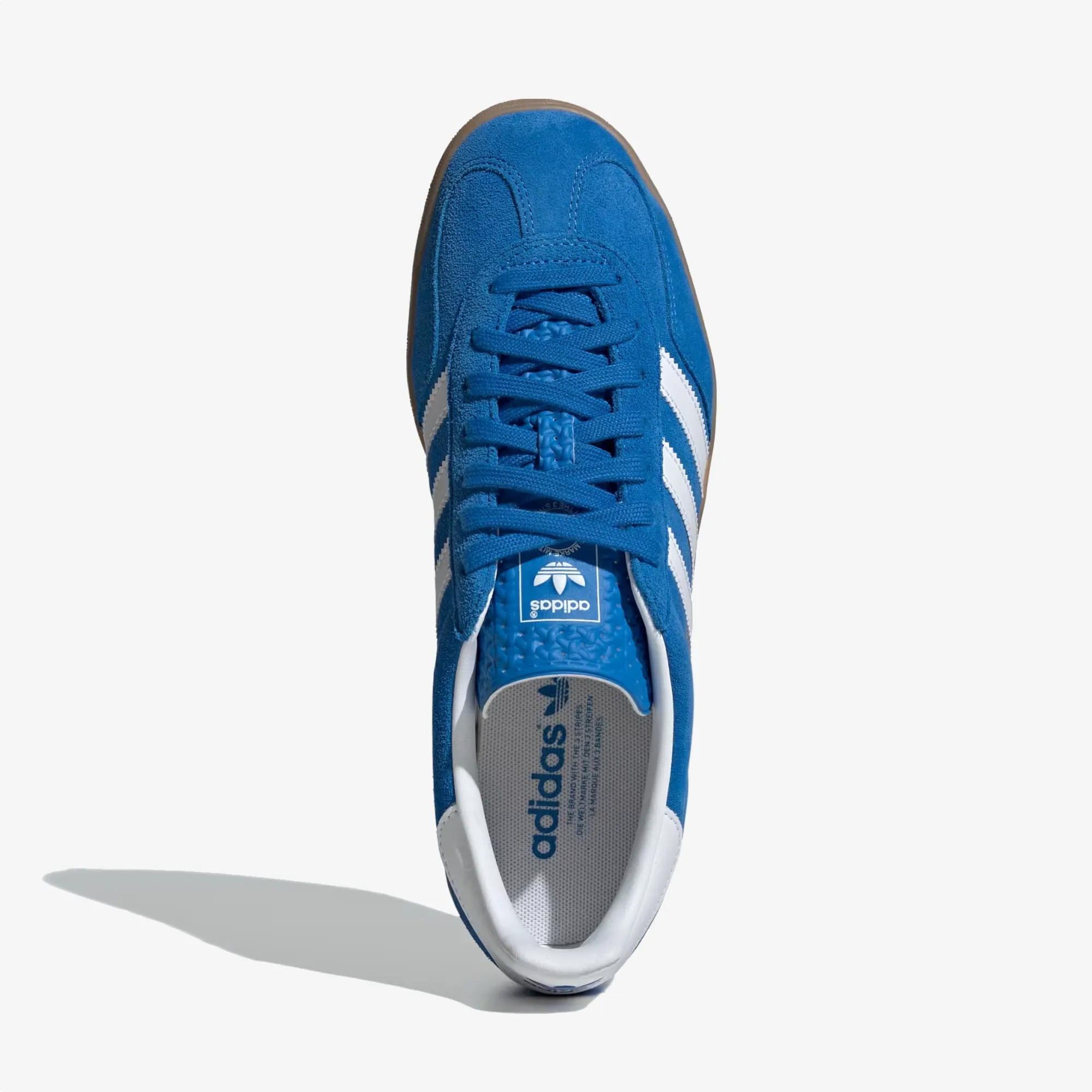 ADIDAS ORIGINALS | GAZELLE INDOOR { BLUE BIRD/CLOUD WHITE/GUM Sprint Run