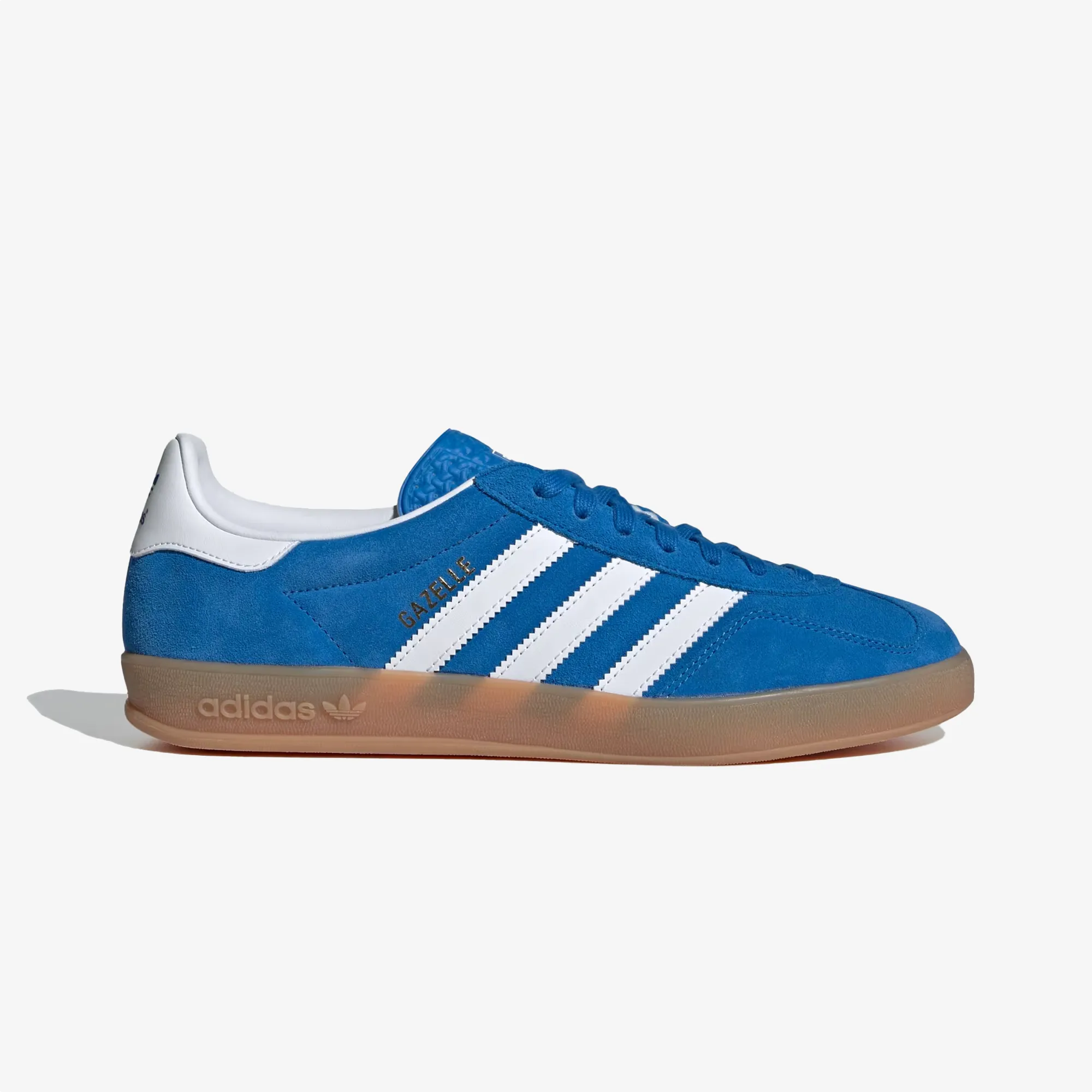 ADIDAS ORIGINALS | GAZELLE INDOOR { BLUE BIRD/CLOUD WHITE/GUM Yellow Sun AntiOdor