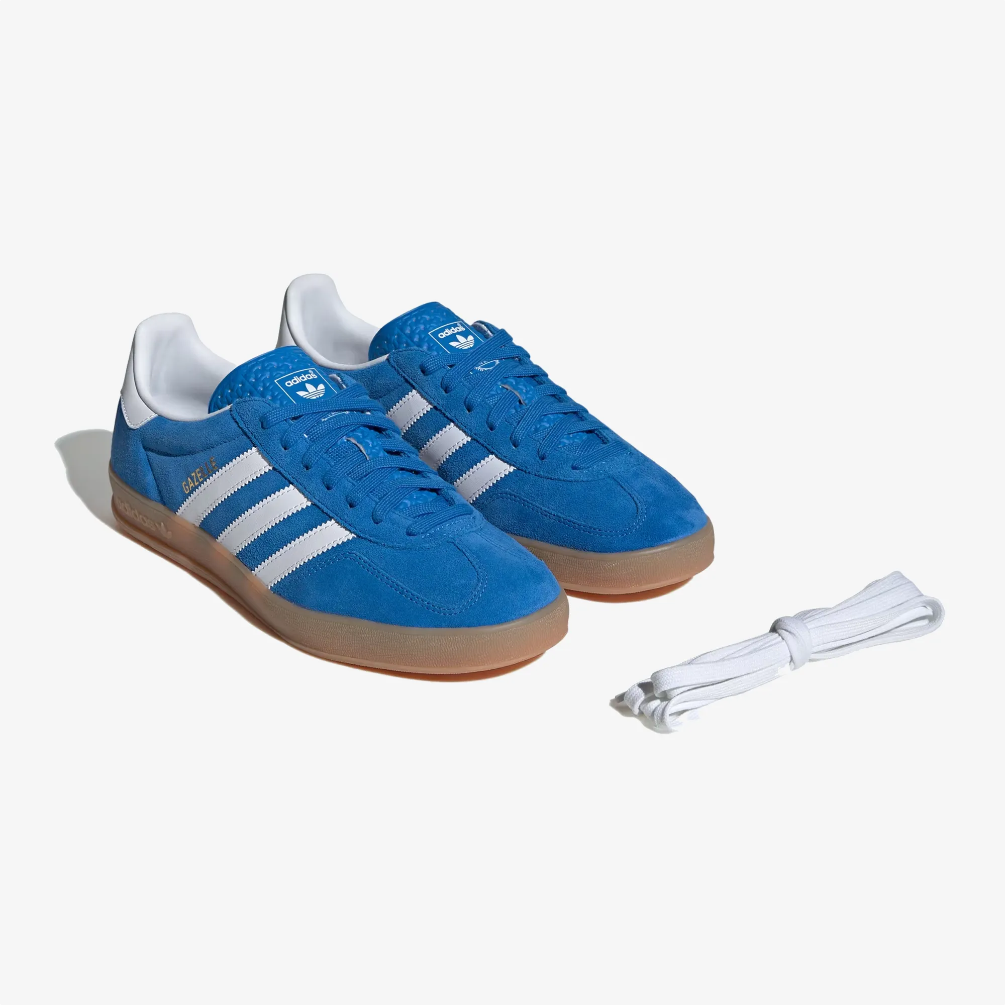 School Day Sneakers ADIDAS ORIGINALS | GAZELLE INDOOR { BLUE BIRD/CLOUD WHITE/GUM