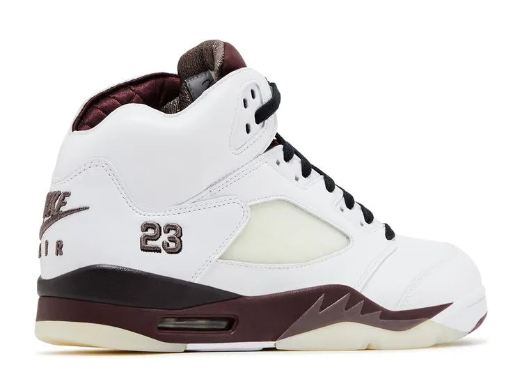 Air Jordan 5 Retro A Ma Manire Burgundy Crush Block Jog Street Walk