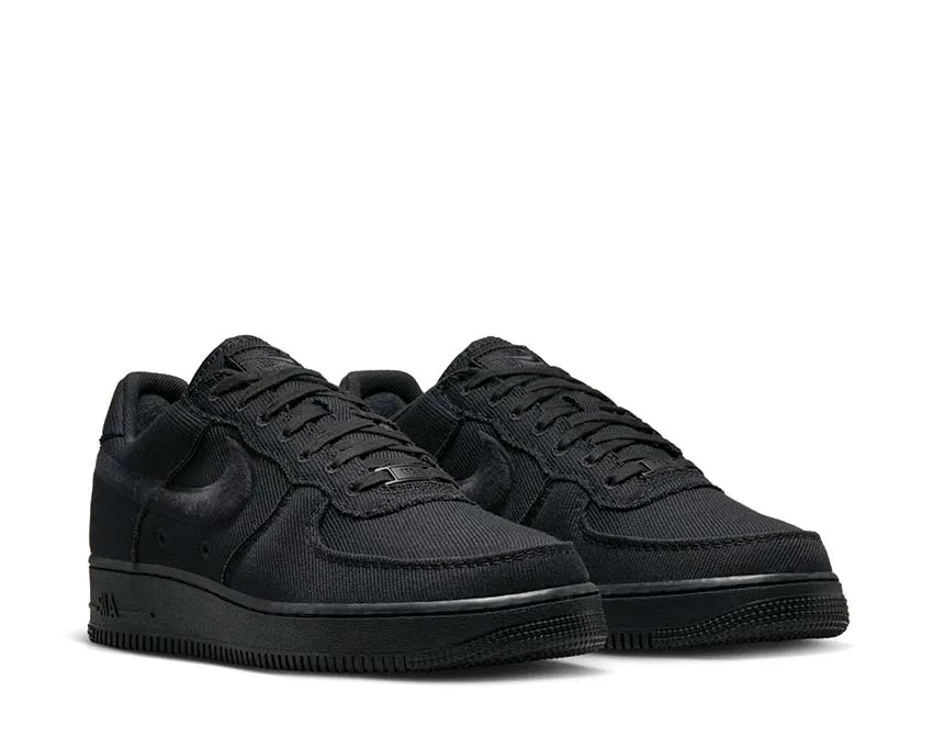 Open Feel Nike Air Force 1 Low Canvas "Black"