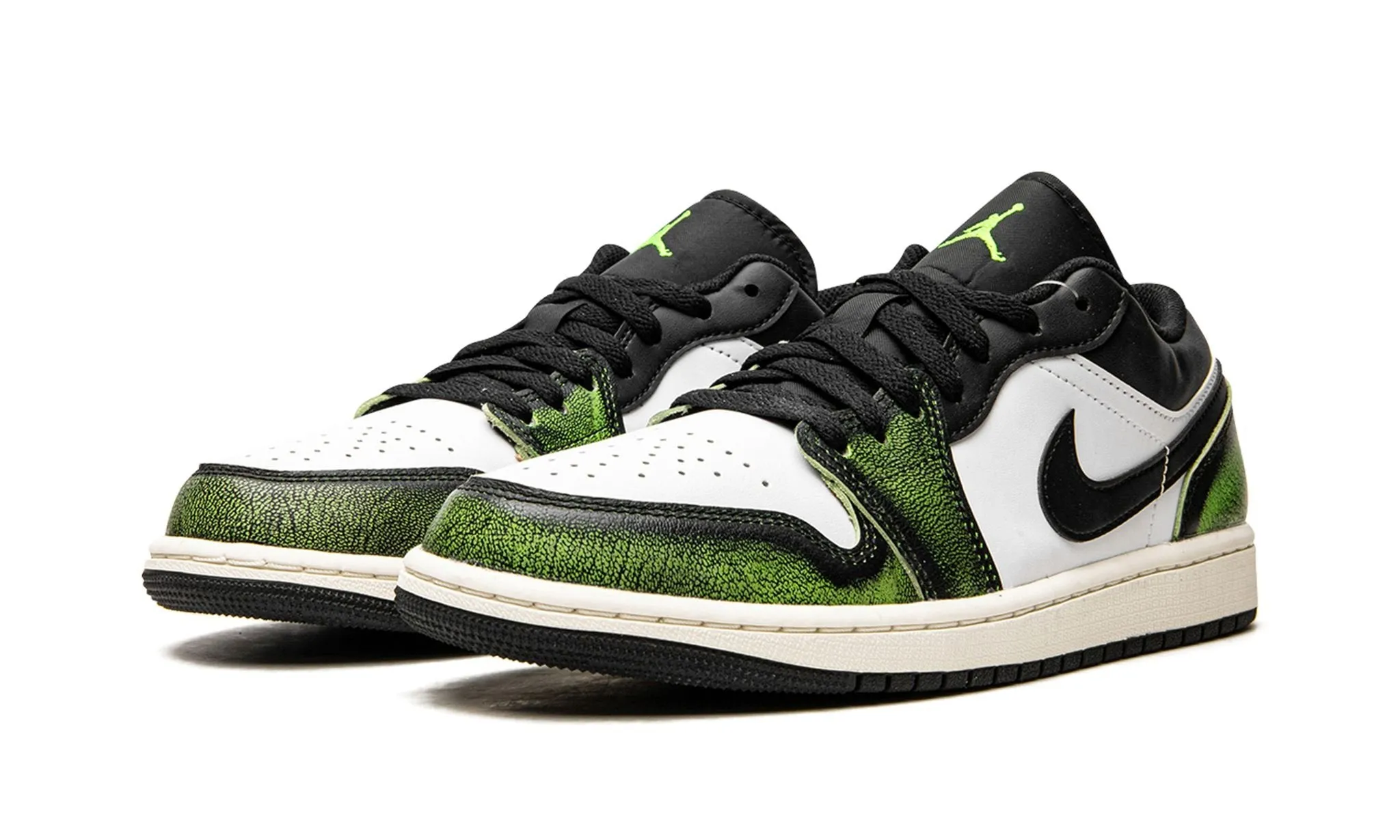 Grip Hold Air Jordan 1 Low Wear Away Electric Green
