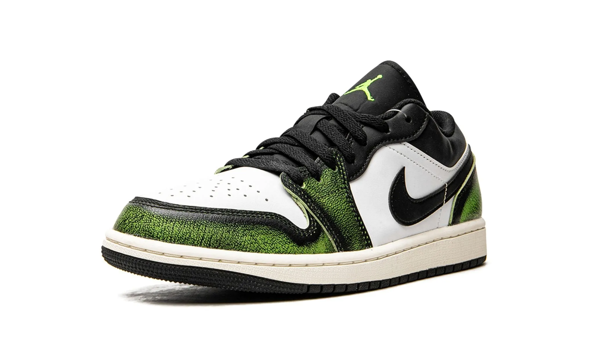Air Jordan 1 Low Wear Away Electric Green Kids Fun Daily Essential