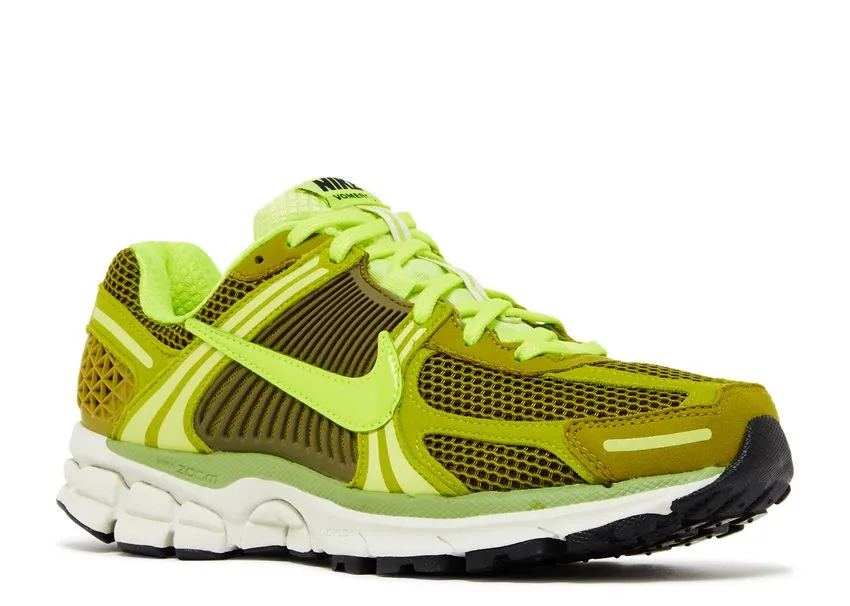 Nike Zoom Vomero 5 Olive Flak Volt curved track running wear