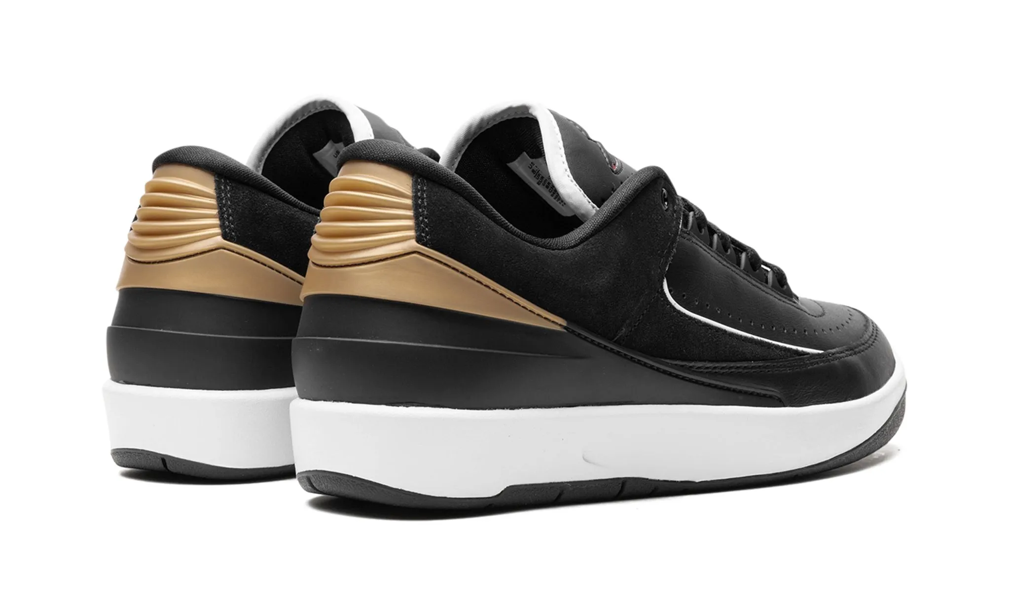 Wmns Air Jordan 2 Retro Low 'Black Metallic Gold' Daily Chill