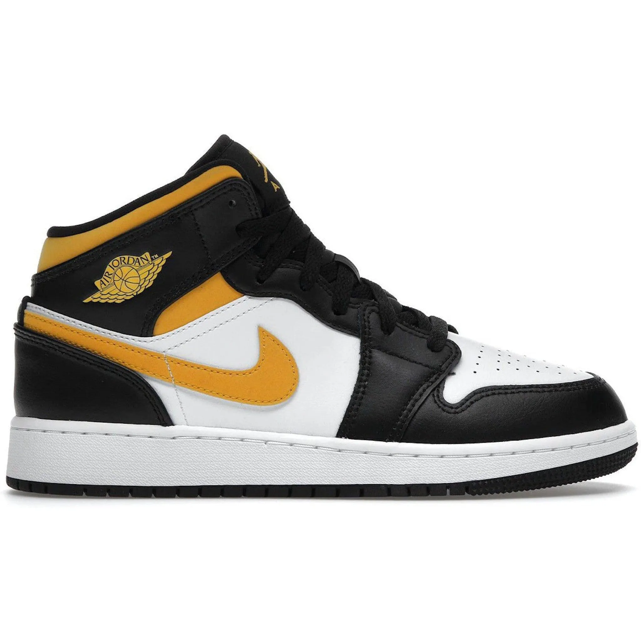 Green Leaf After Work Jordan 1 Mid White Pollen Black (GS)