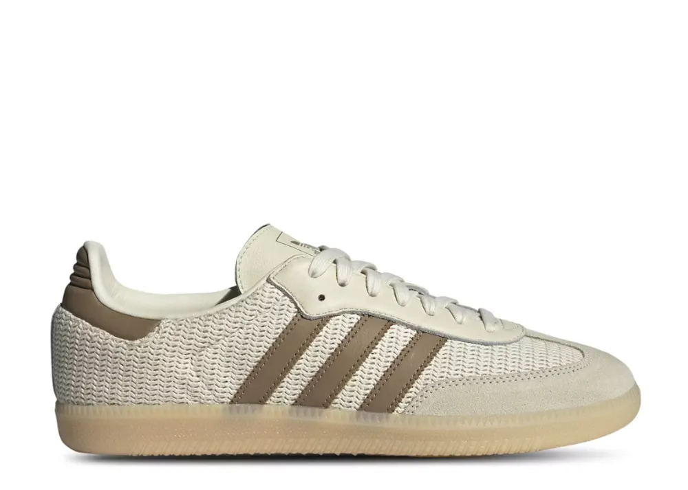 Pasture Run Step Friendly Adidas Samba OG Cream White Cardboard
