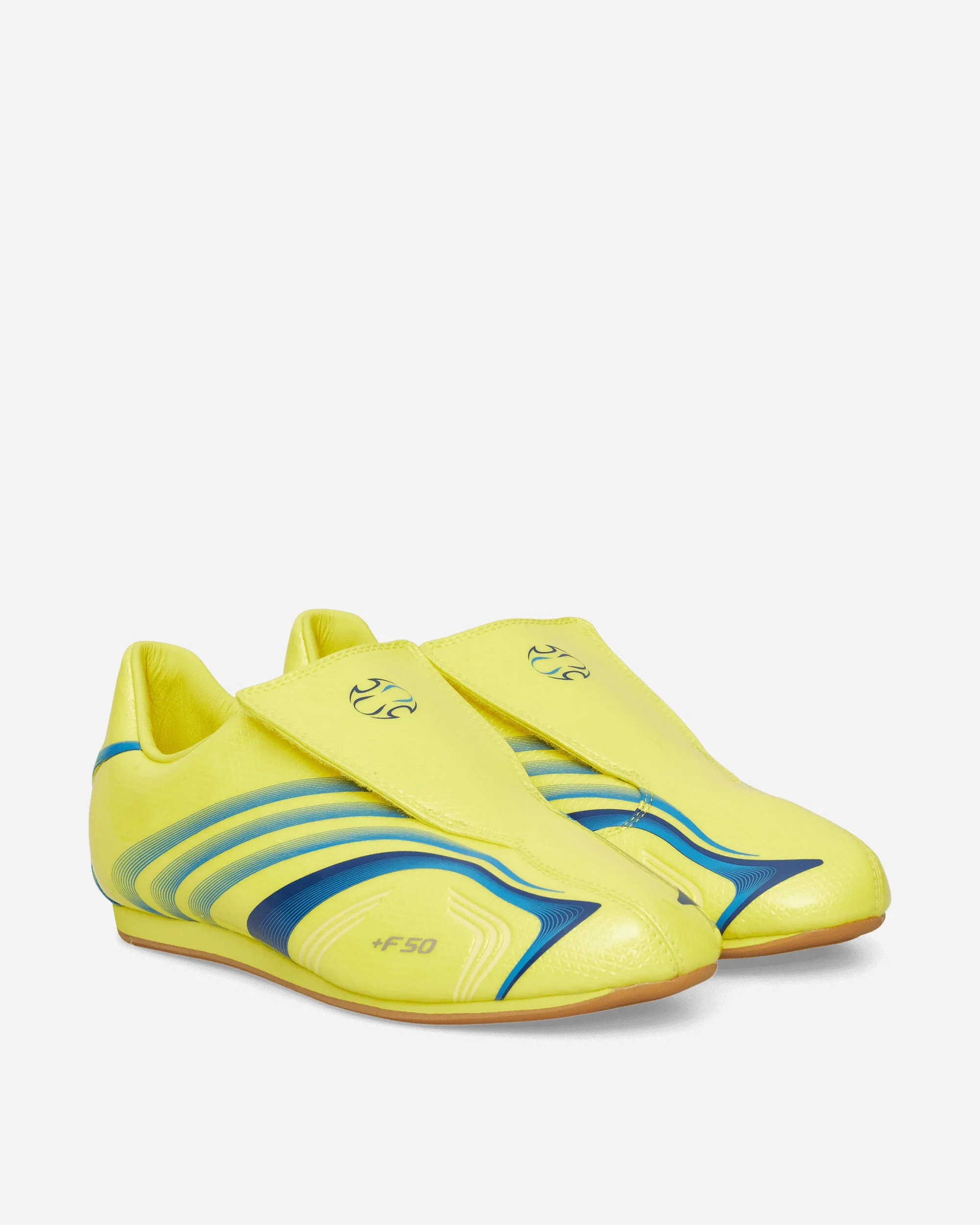 Women's Taekwondo F50 Sneakers Bright Yellow / Bright Blue Flexible Sole Stretchable