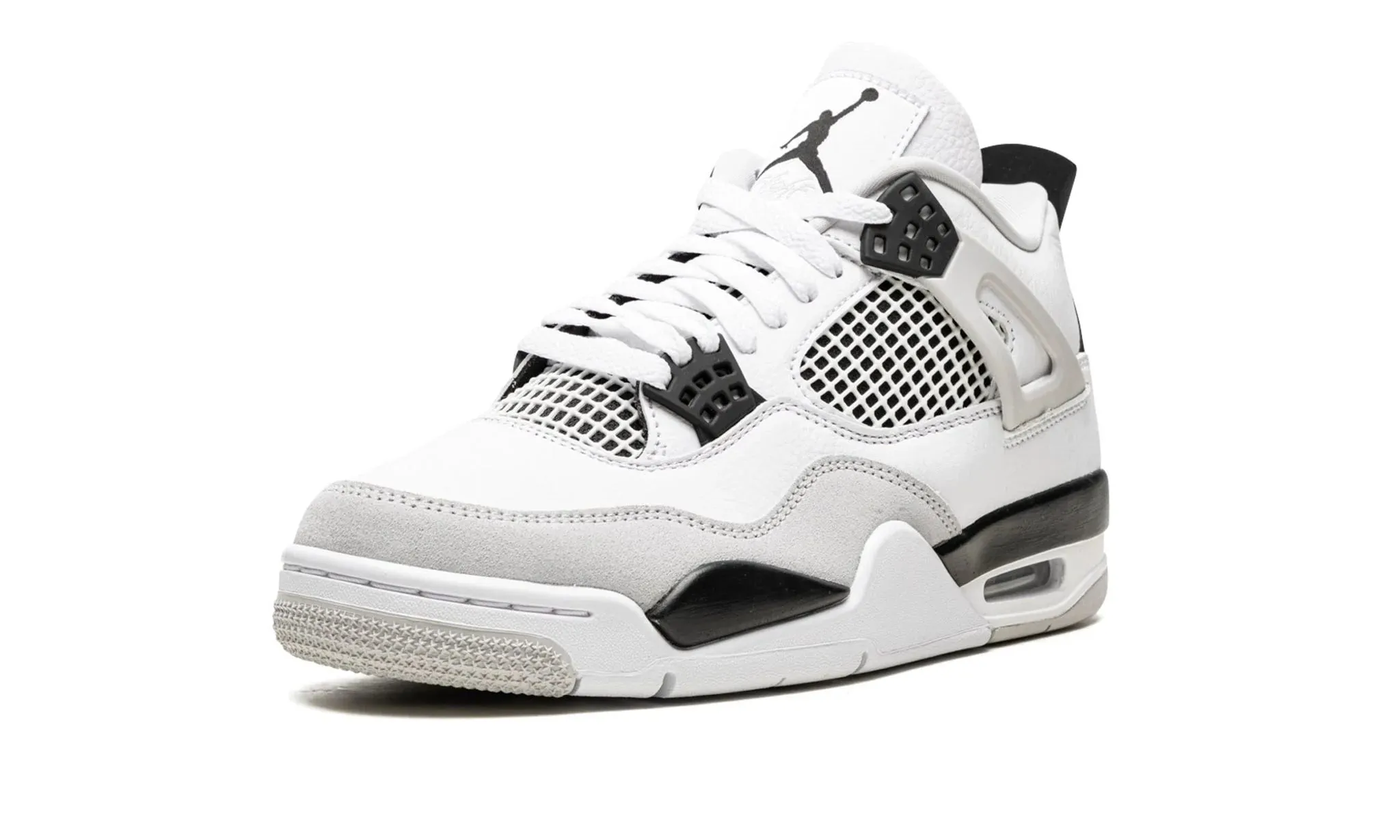 Air Jordan 4 Retro Military Black Shockproof Heel Travel Choice
