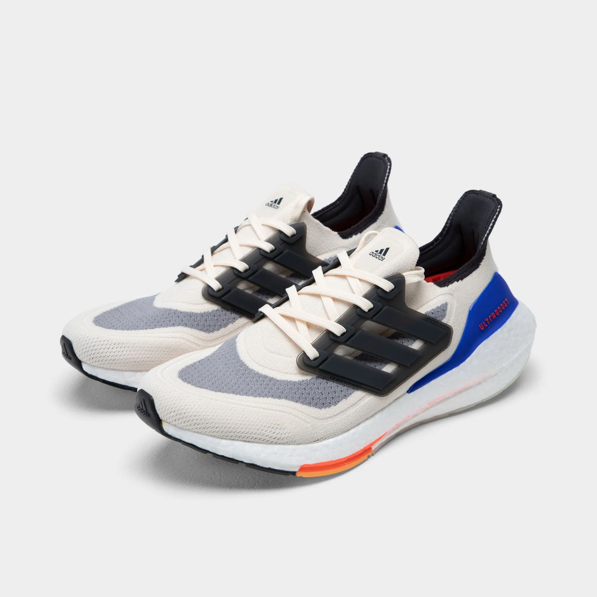 adidas Ultraboost 21 White / Carbon - Solar Red Game Edge