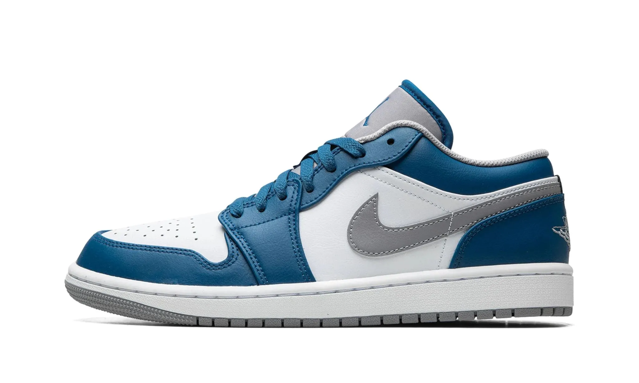 Air Jordan 1 Low True Blue Spring Jump Care Ease