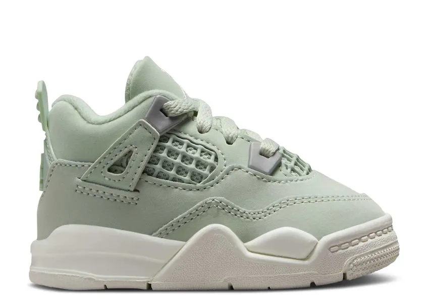Comfort Feel Air Jordan 4 Retro Seafoam Sail (TD)