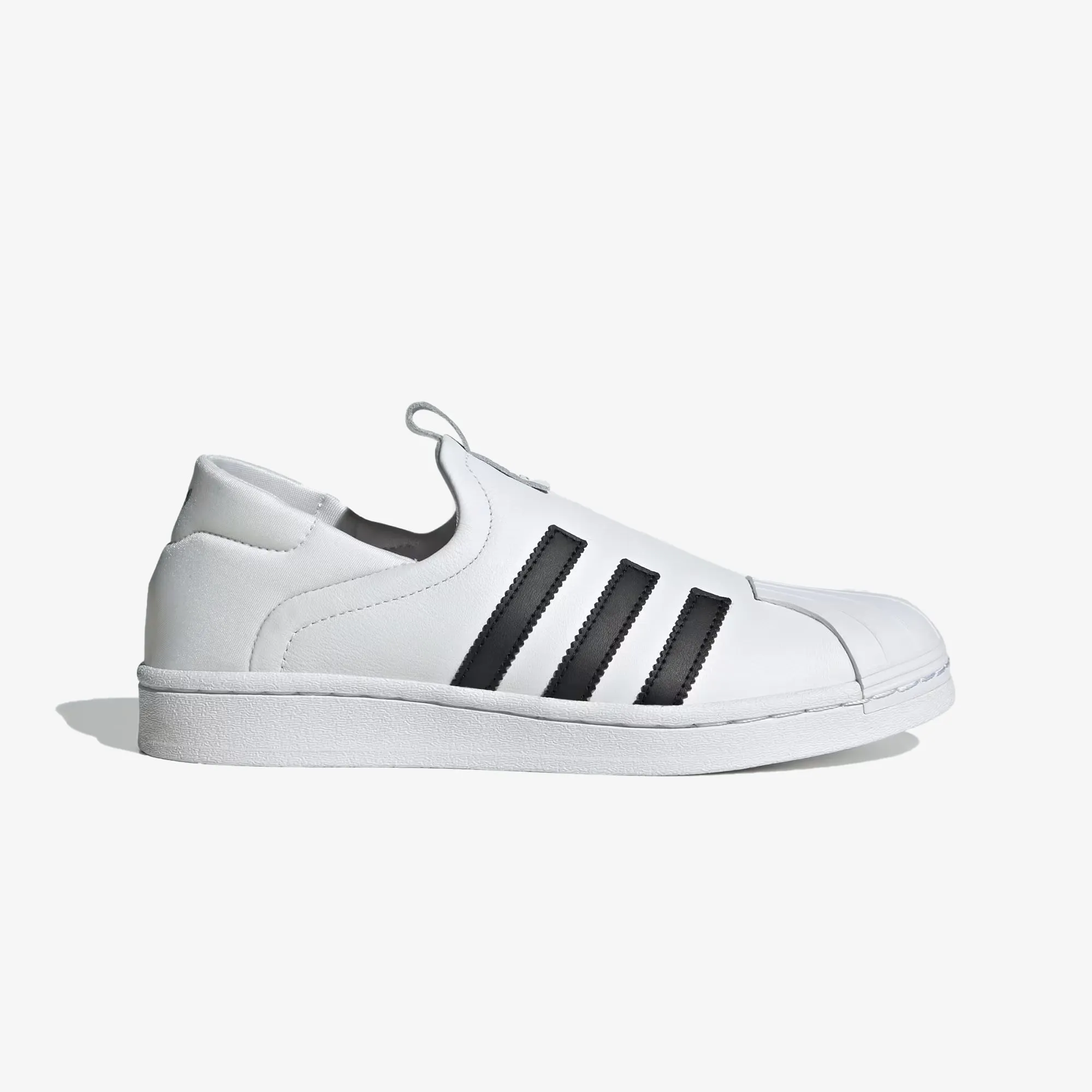 Adidas Originals | SUPERSTAR SLIP-ON  { CLOUD WHITE/CORE BALCK/WHITE Chill Time Versatile Style