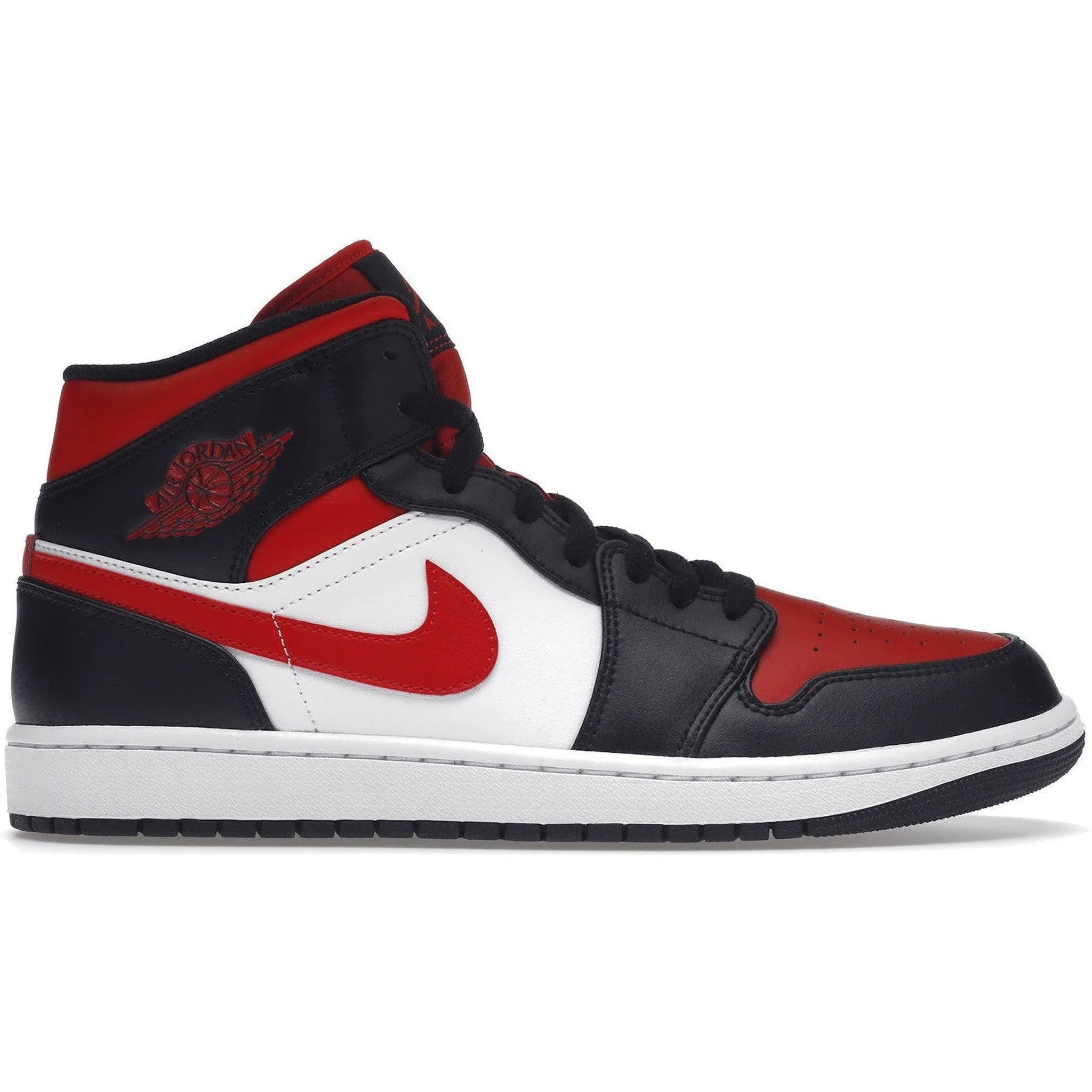 Dodge Hike Jordan 1 Mid White Black Red (2022)
