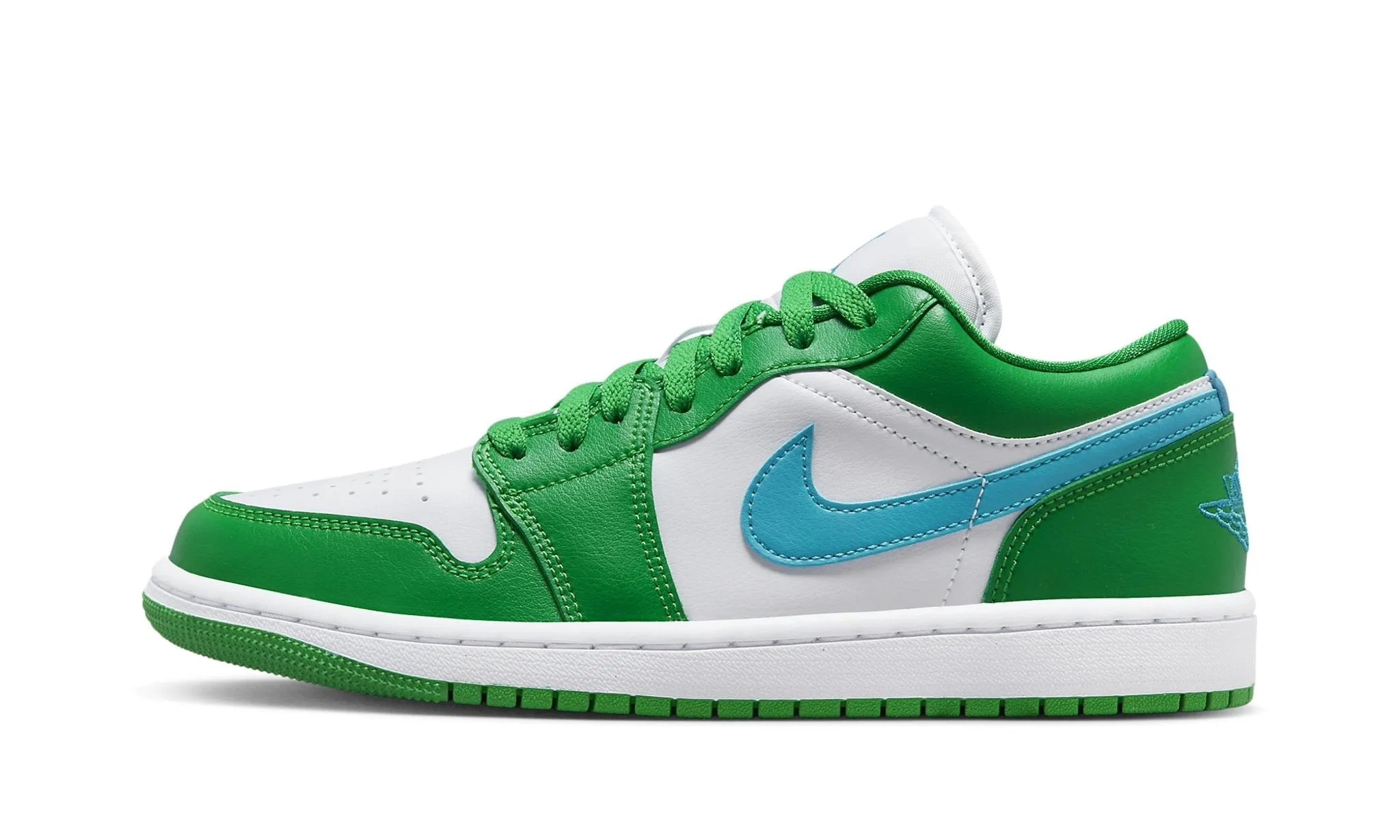 Fantasy Path Italian Glam Air Jordan 1 Low Lucky Green Aquatone (Wmns)