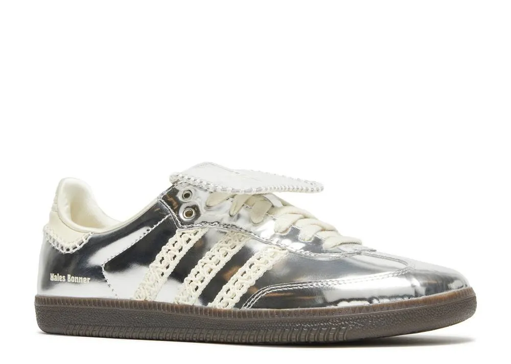 RecycledMaterial Kick Step Adidas Samba Wales Bonner Silver