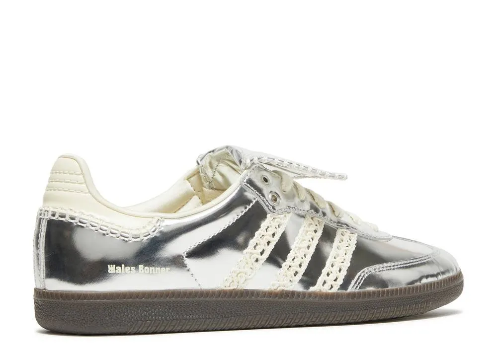 Adidas Samba Wales Bonner Silver Leather Mesh Flow