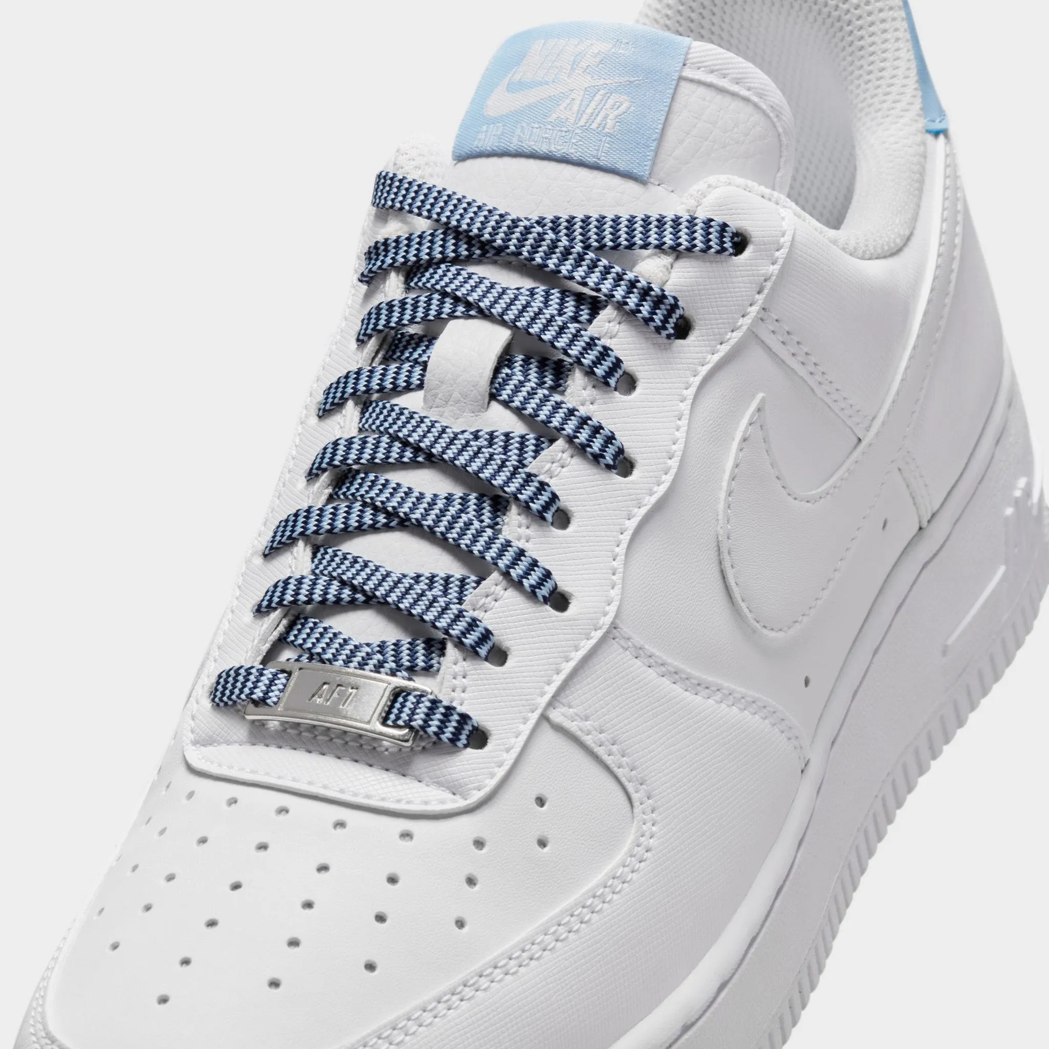 Nike Women's Air Force 1 '07 Next Nature White / Light Armory Blue Balanced weight Stable Motion