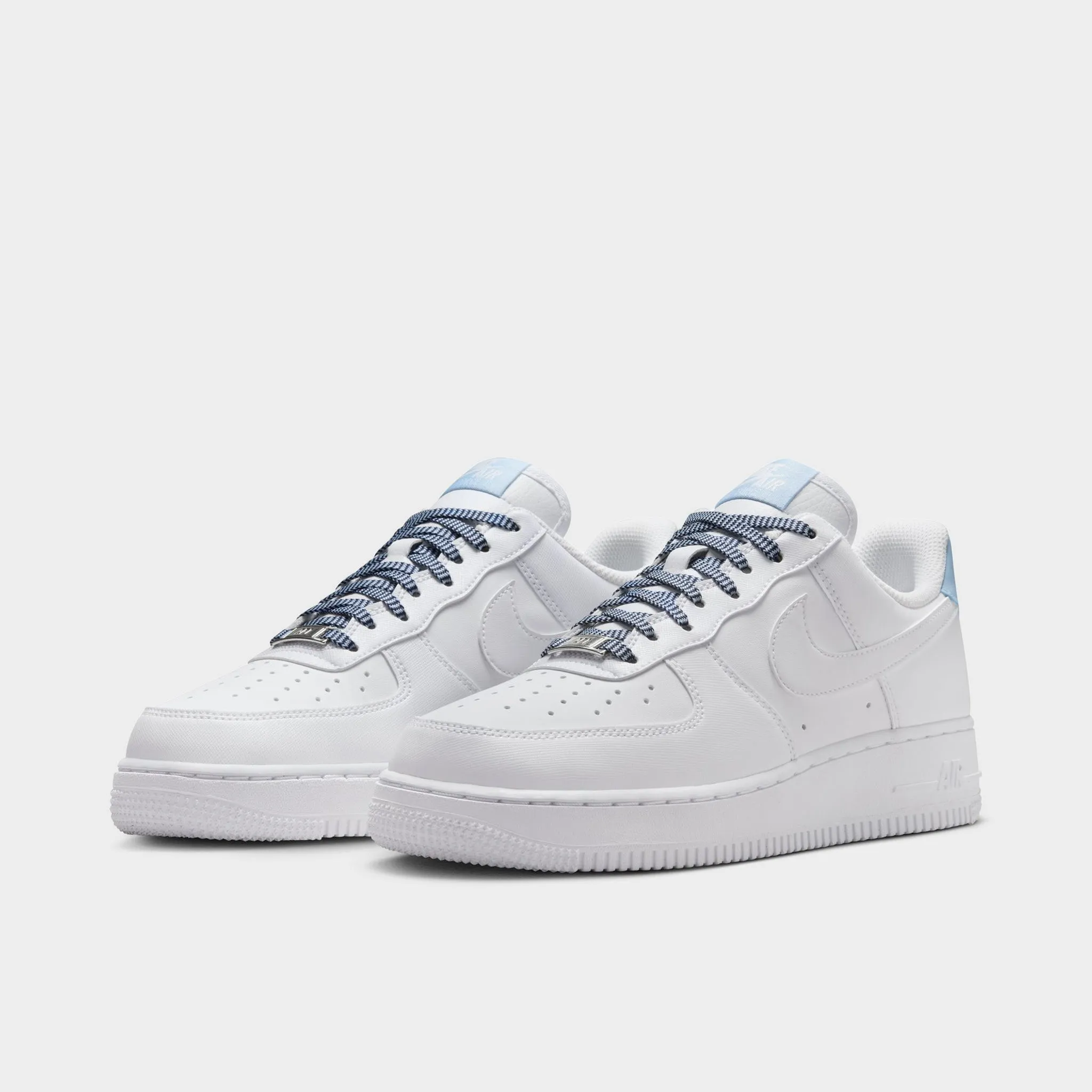 Nike Women's Air Force 1 '07 Next Nature White / Light Armory Blue Foot Control Anti Abrasion