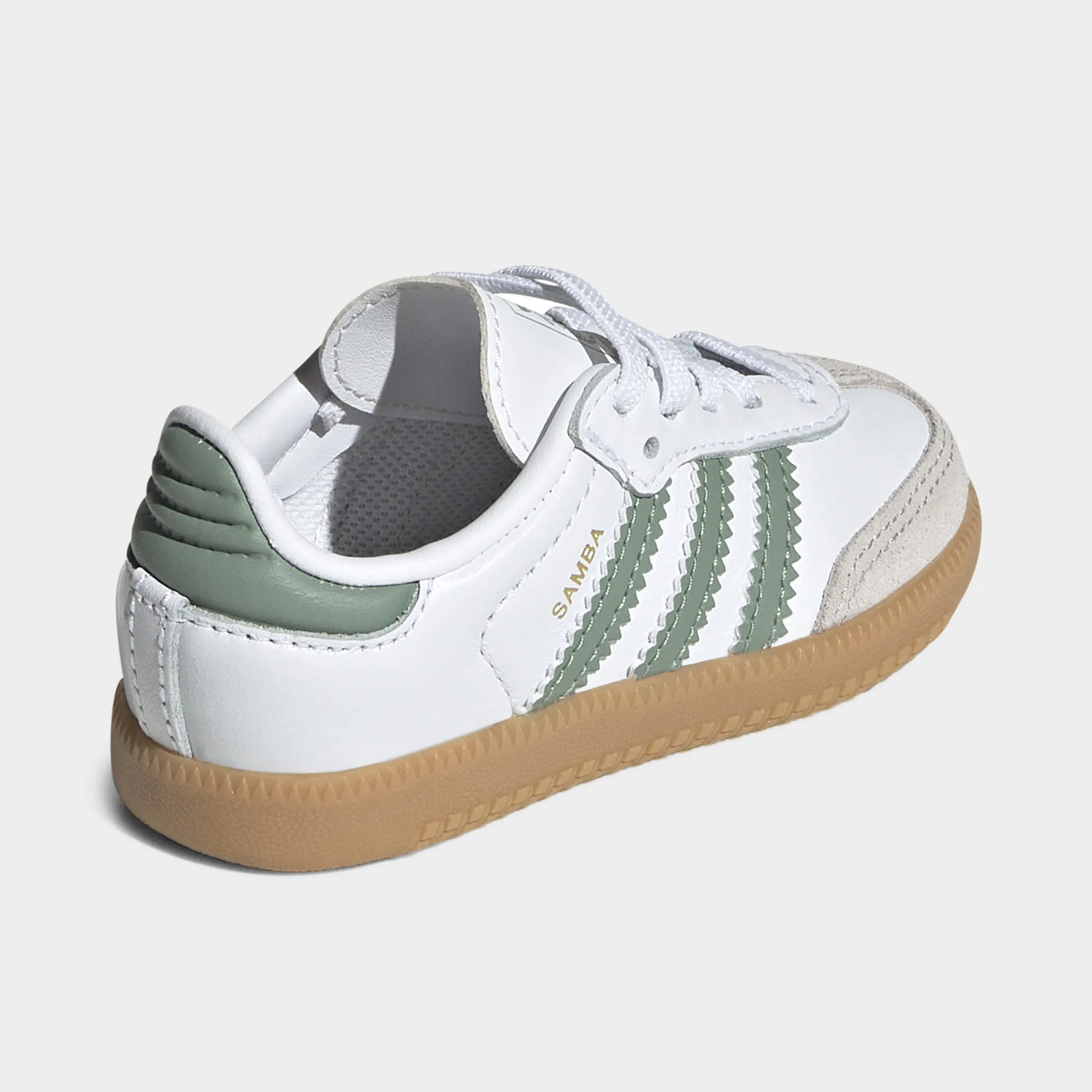Crystal Glow Abrasion resistant adidas Infants' Samba OG White / Silver Green - Gum