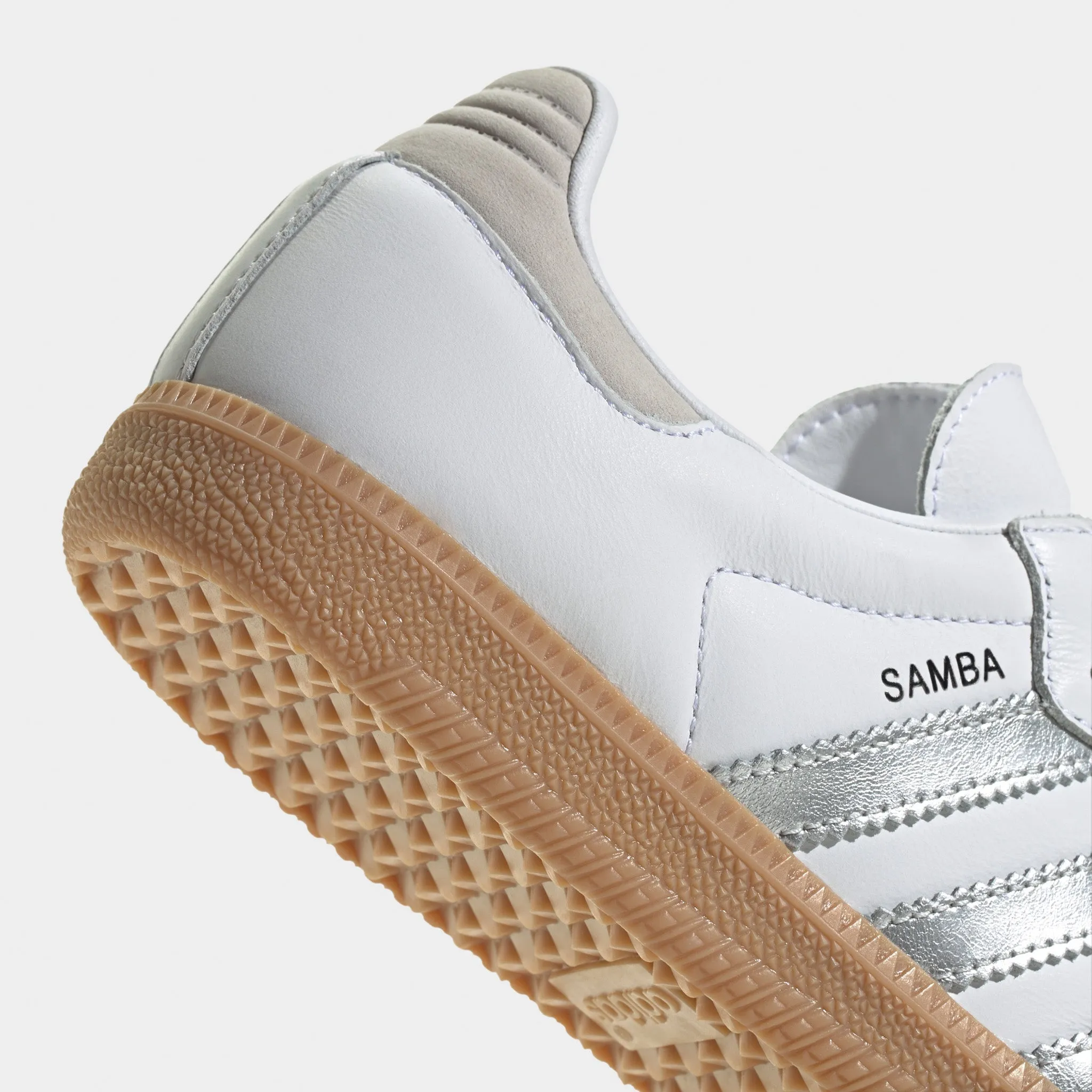 adidas Women's Samba OG White / Silver Metallic - Grey New York