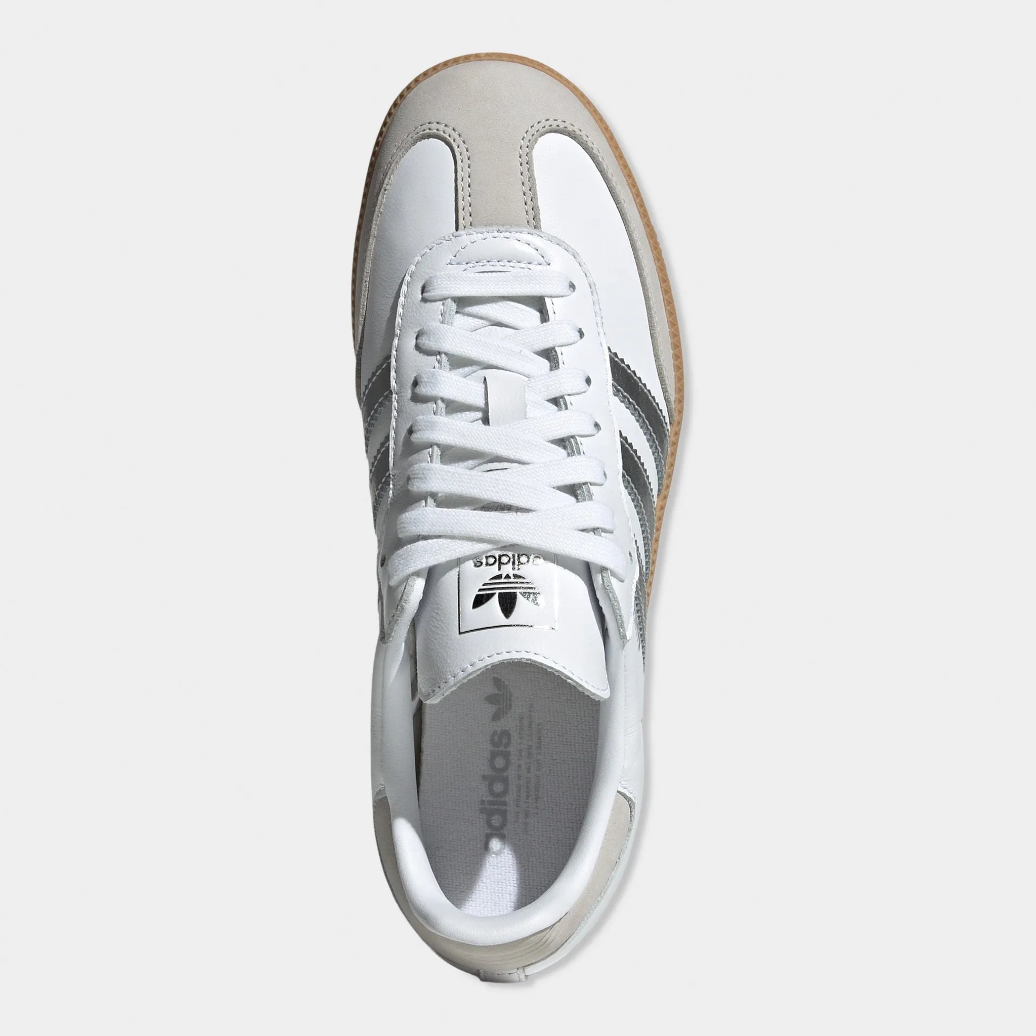 adidas Women's Samba OG White / Silver Metallic - Grey Comfortable