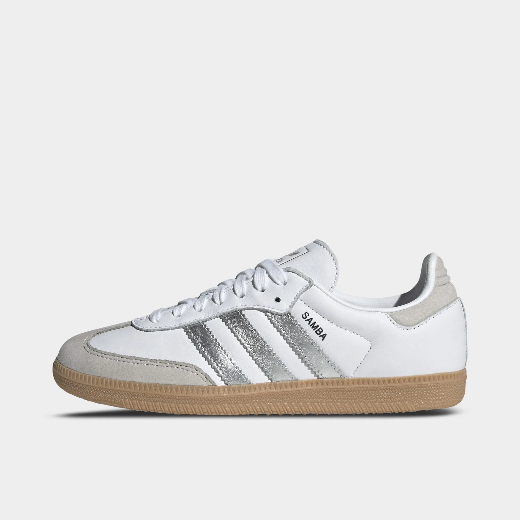adidas Women's Samba OG White / Silver Metallic - Grey Fashionable Stable base