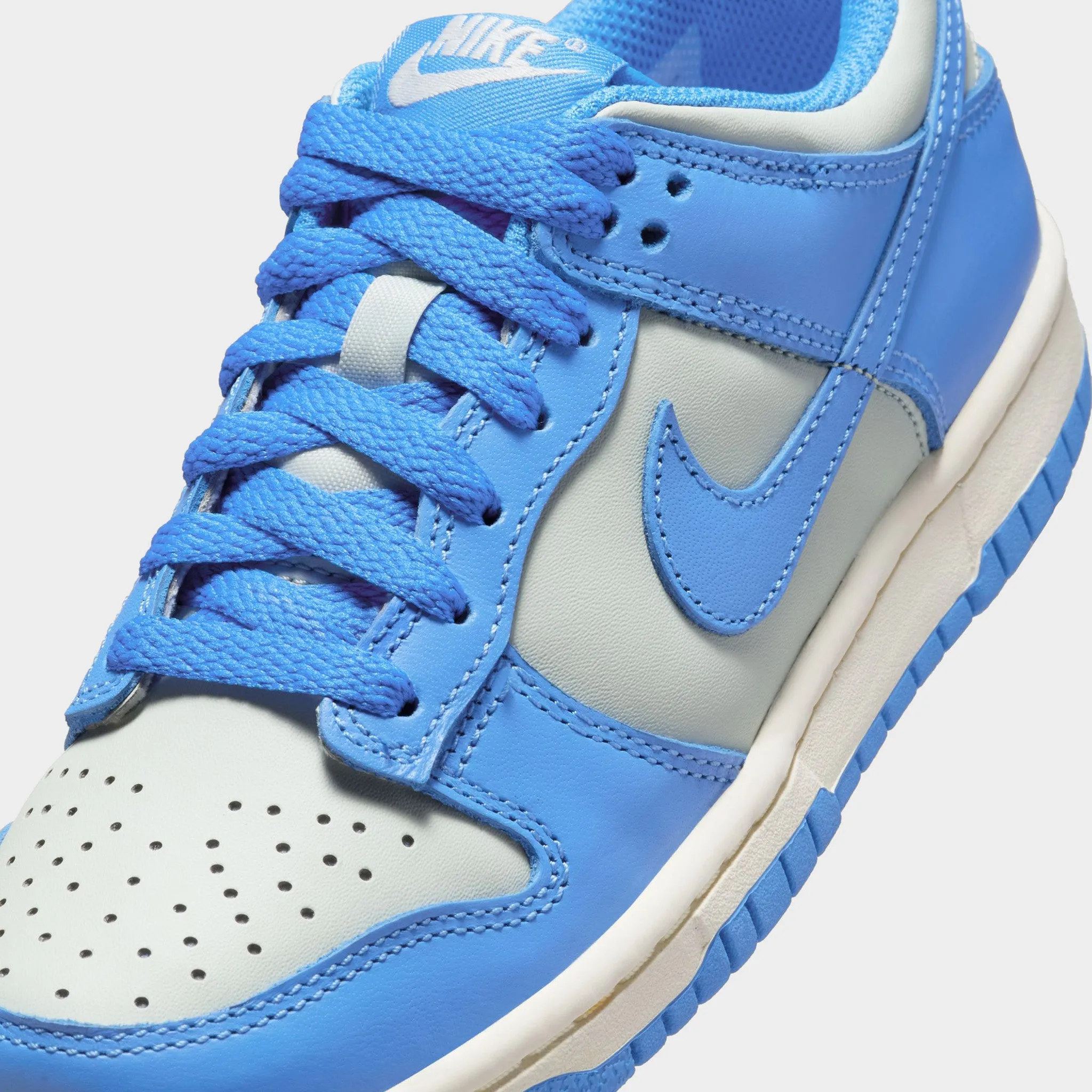 Elastic Fit Nike Dunk Low GS Light Silver / Light Photo Blue - Sail
