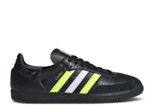 Adidas Samba OG Core Black Solar Yellow Smooth Steps Open Feel