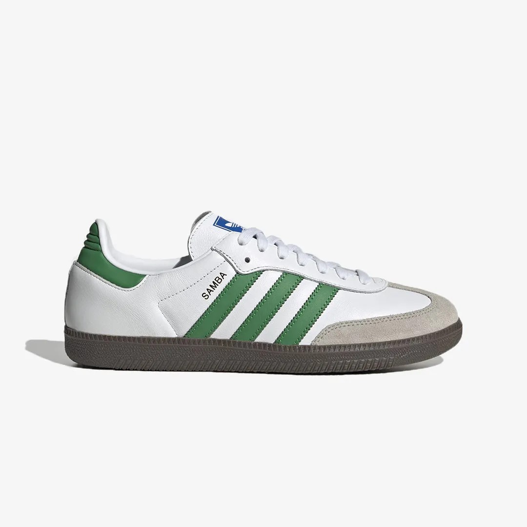 Adidas Originals | SAMBA OG  { CLOUD WHITE/GREEN Creek Hike Soft Hike