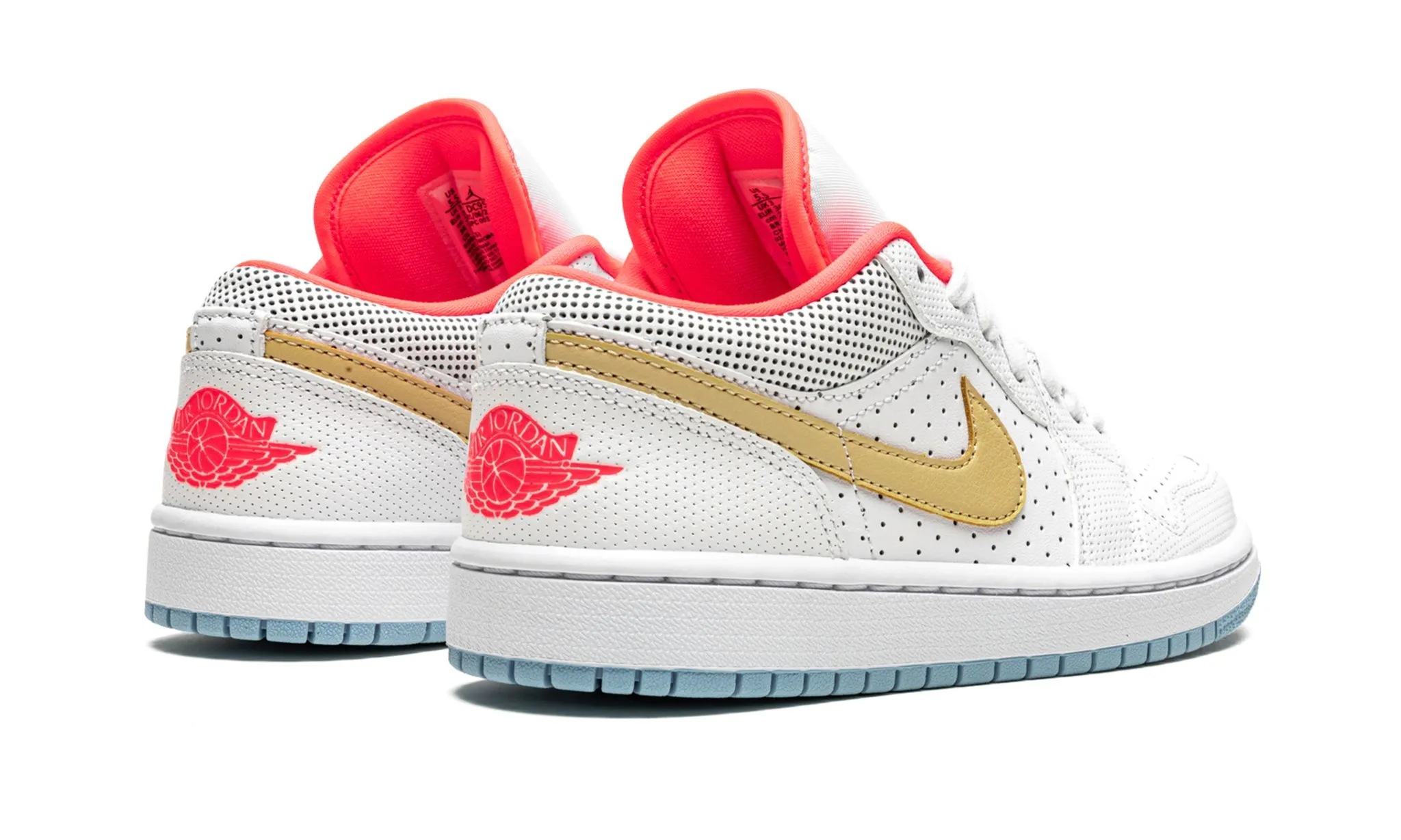 Wmns Air Jordan 1 Low SE White Sesame Flash Crimson Forest Path
