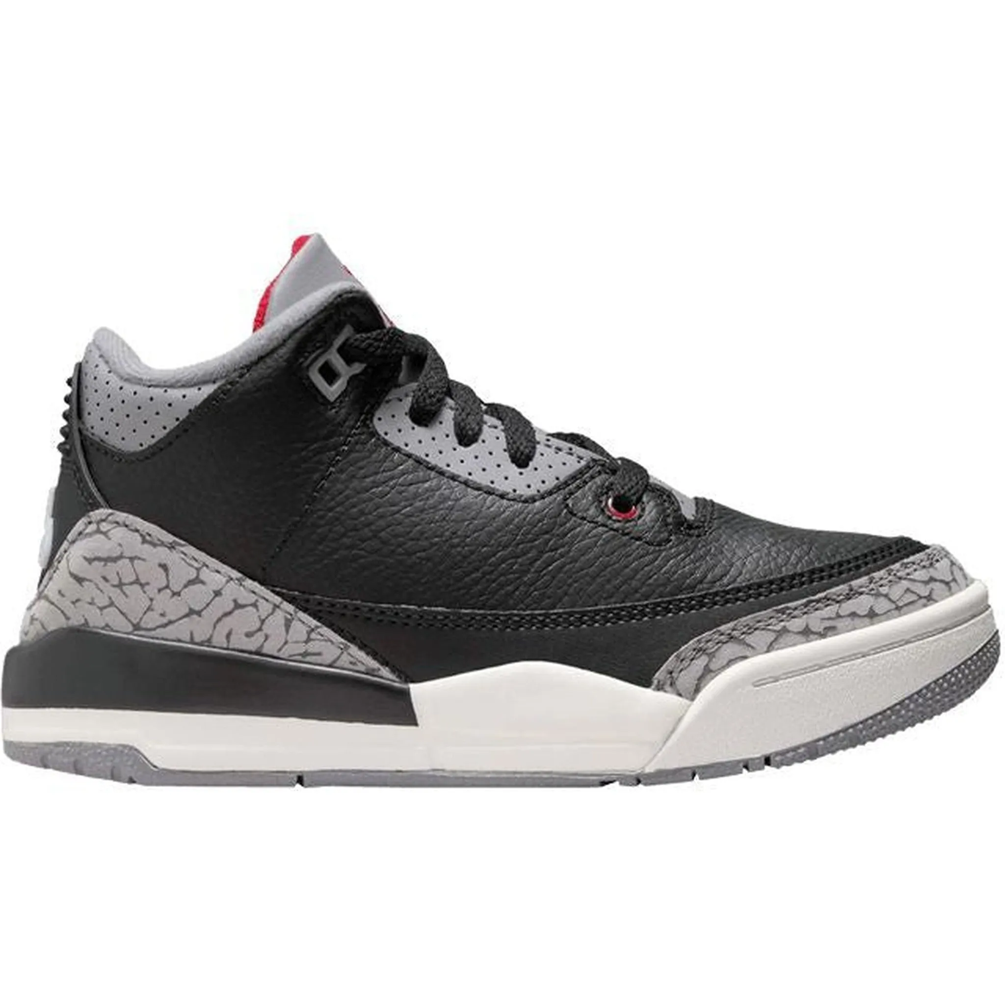 Jordan 3 Retro Black Cement (2024) (PS) Foam Support Modern Fashion
