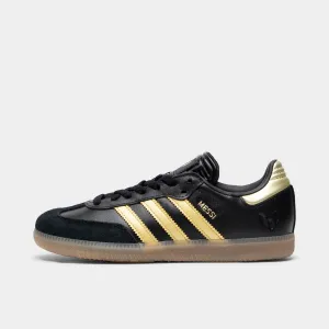 Comfort Step Dream Path adidas Juniors' Samba Messi Core Black / Gold Metallic - Gum