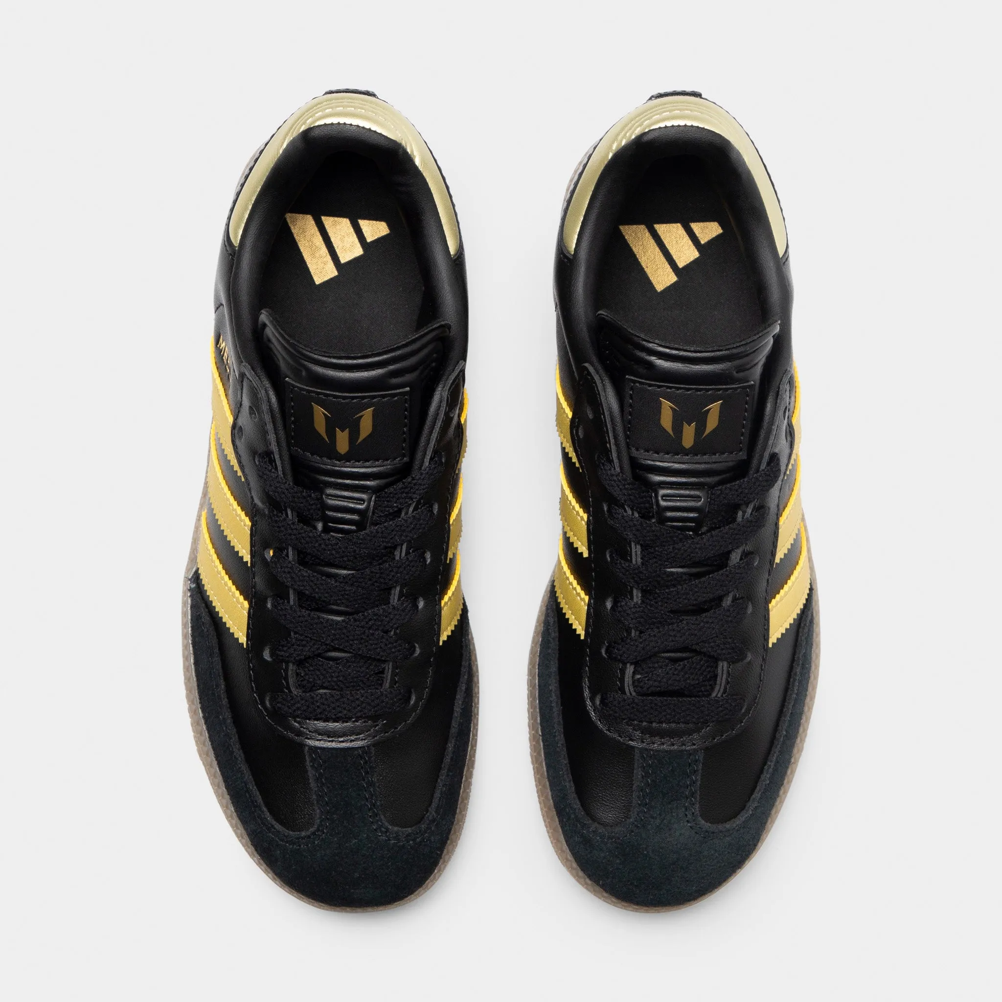 adidas Juniors' Samba Messi Core Black / Gold Metallic - Gum Care Ease