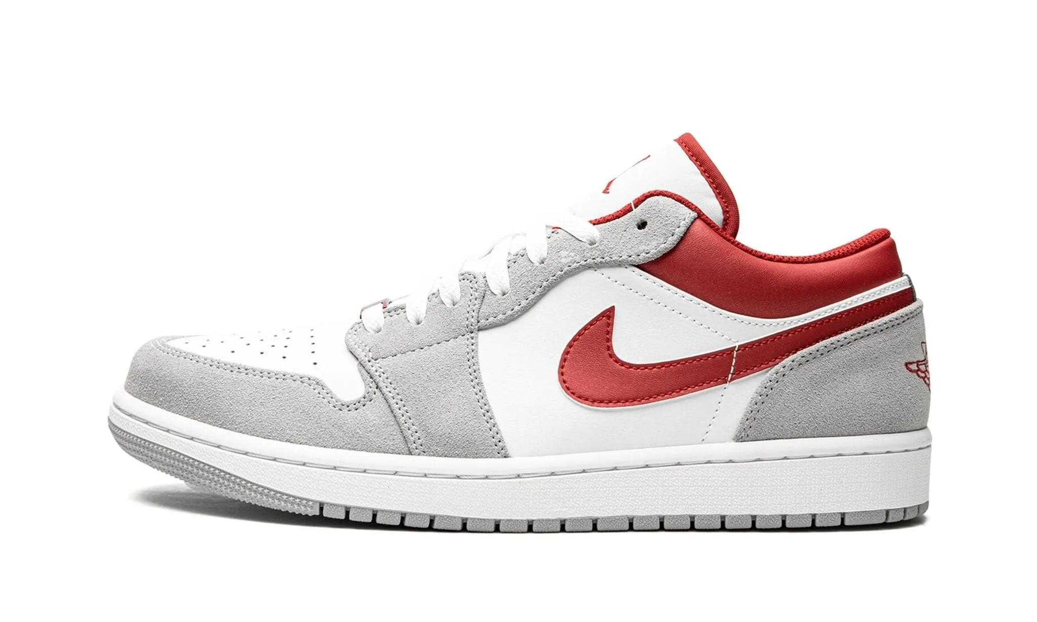 Multi Purpose Air Jordan 1 Low SE White Grey Red / Light smoke grey gym red