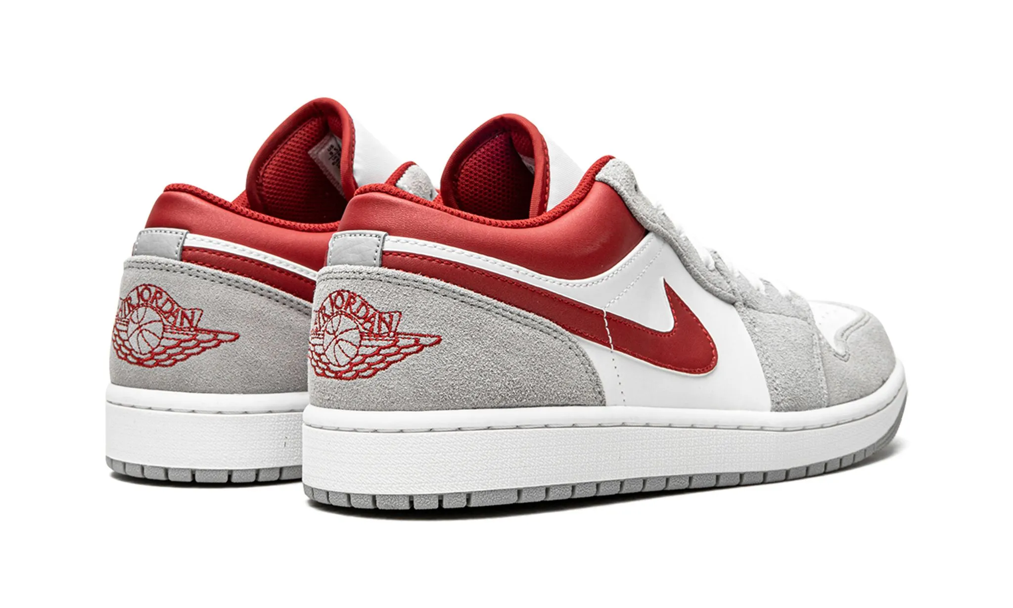 Air Jordan 1 Low SE White Grey Red / Light smoke grey gym red Hero Edge Easy Wear