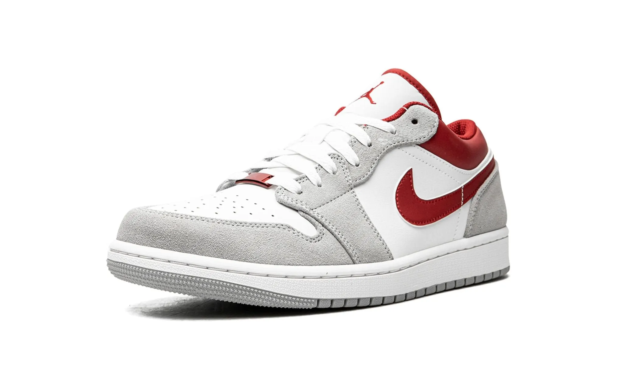 Air Jordan 1 Low SE White Grey Red / Light smoke grey gym red Soft Lining