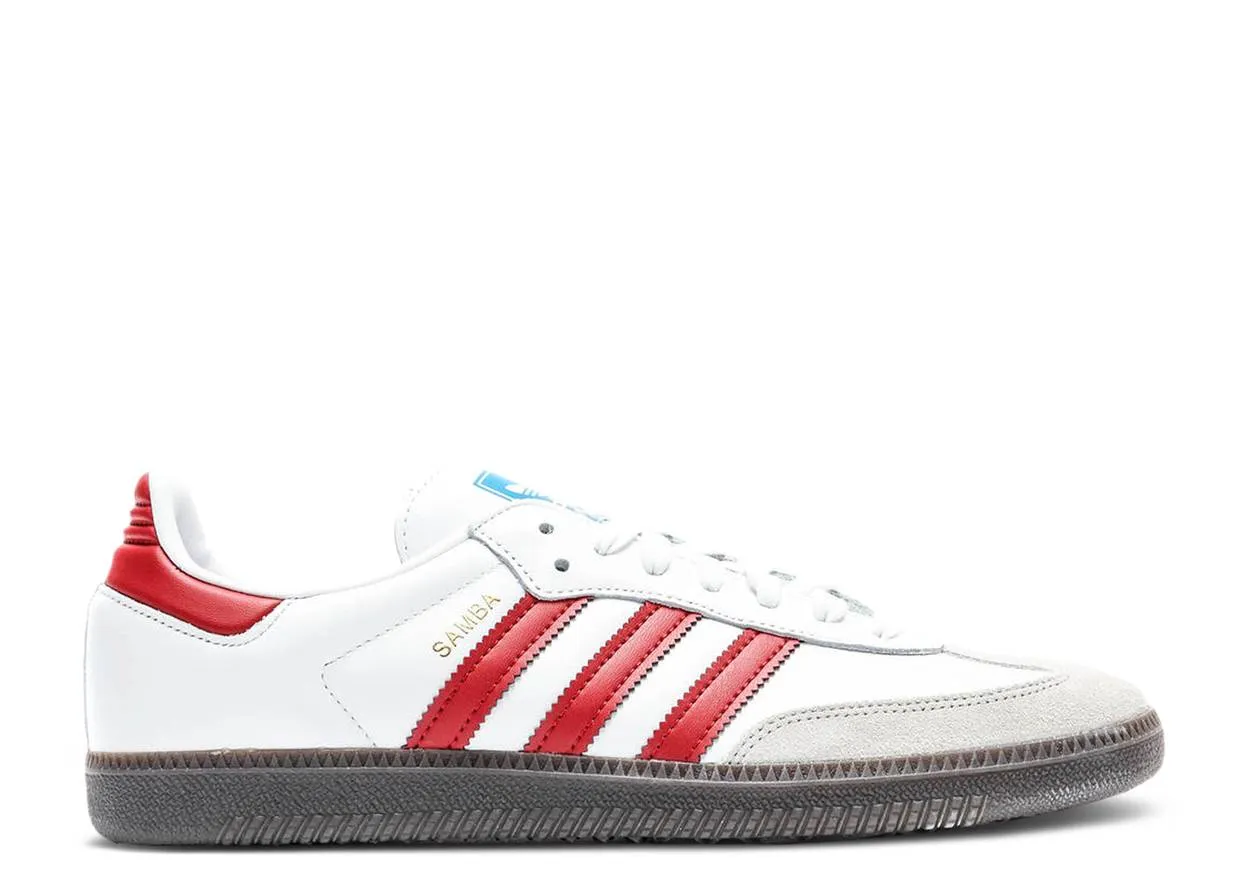 Adidas Samba OG White Red Lounge Mode Always Ready
